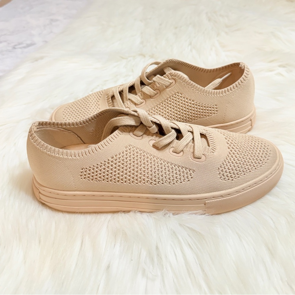 Charles & Keith knitted laced up sneakers Size 37